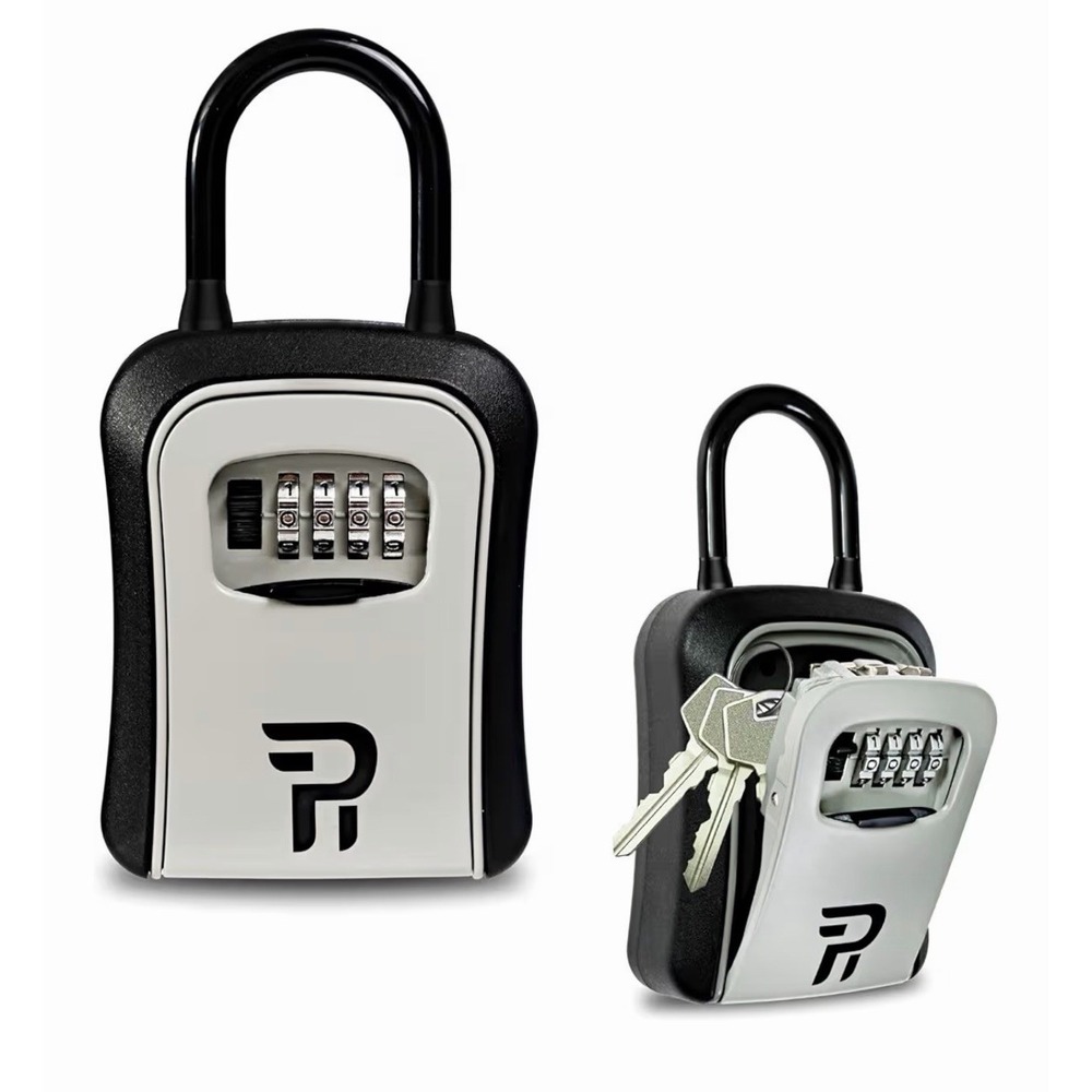 2 Pack Outdoor Lockbox for House Keys - Combination Key Hider House Key Lock Box